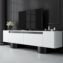 HANAH HOME TV polica Bohem White Black