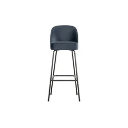 Moder žameten barski stol (višina sedeža 79 cm) Vogue – WOOOD