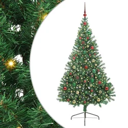 Umjetno predsvijetljeno božićno drvce Zelena 180 cm PVC