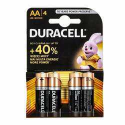 Alkalne baterije Duracell Basic LR6/AA 4 kos