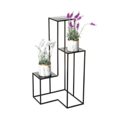 Stalak za cveće KASKADA 85x40 cm crni