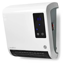 Nedis HTBA20WT - Grejalica sa LED displejom i termostatom 2000W/230V IP22 + daljinski upravljač