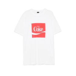 Cropp - Bela majica s printom Coca-Cola - white