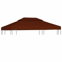 Pokrov za sjenicu s 2 razine 310 g/m2 4 x 3 m boja cigle