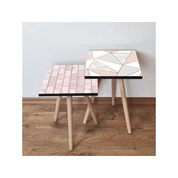 Hanah Home Sklapajući Stočić 2 Komada 2SHP507 - Pink