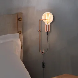 Opviq Zidna lampa E27 Socket, Bakar