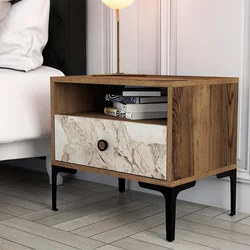 HANAH HOME Noćni stočić Lizbon 531 Walnut White