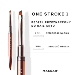 Četkica Za Osnovne Elemente Za Nokte Brush One Stroke 1| MAKEAR | Kozmo