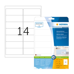 Samolepilne etikete Premium Herma 8635, (99,1x38,1 mm), 10/1