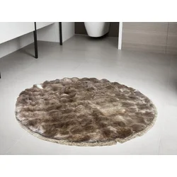 Okrugla Prostirka za kupatilo fi 100cm Braon boja ( VLK000198-braonboja )