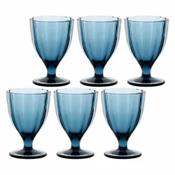 slomart Set 6 kozarcev Amami - modri, 300 ml