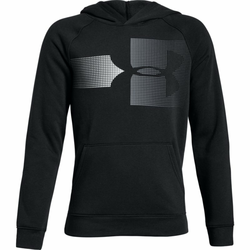 Under Armour RIVAL LOGO HOODY, pulover o.fit, črna