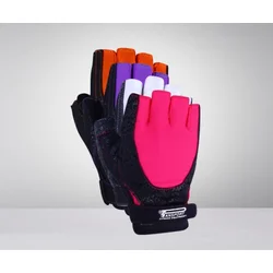 Pansport Ženske čipkane fitnes rukavice M, Roze
