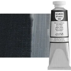 Lukas Studio Oljna barva Ivory Black 37 ml 1 kos