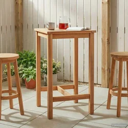 Stol za bar Prirodna 60 x 60 x 105 cm Masivni teak