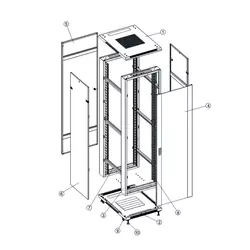 Safewell Rack orman 42U 600x800