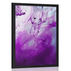 Plakat čarobna vijolična abstrakcija - 40x60 silver