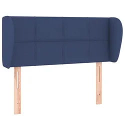 Vidaxl Vzglavje z ušesi moder 83x23x78/88 cm blago