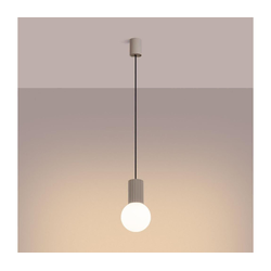 Sollux SL.1744 - Luster na sajli HALO 1xG9/8W/230V prečnik 12 cm sivo-smeđa