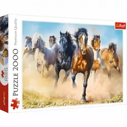Trefl puzzle Galloping herd of horses 2000 delova