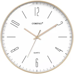 Compas Zidni sat C3219C, 35 cm, Zlatne boje