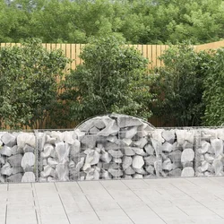 Lučne gabionske košare 20 kom 200x50x60/80 cm pocinčano željezo