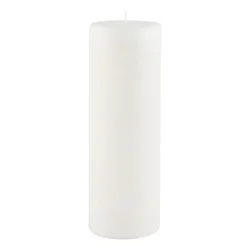 Bela sveča Ego Dekor Cylinder Pure, čas gorenja 60 h