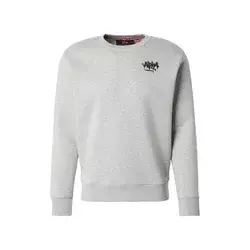 ALPHA INDUSTRIES Majica pegasto siva/črna