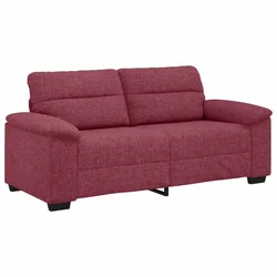 Vidaxl Dvosed vinsko rdeč 180x81x84 cm blago