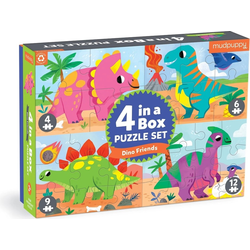 Mudpuppy Puzzle Dinozavri set 4 v 1