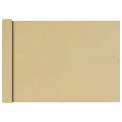 Balkonska Zaštita Oxford Tkanina Bež 75x600 cm