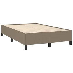 Vidaxl Posteljni okvir brez vzmetnice taupe 120x190 cm blago