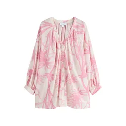 Next Bluza ecru / roza