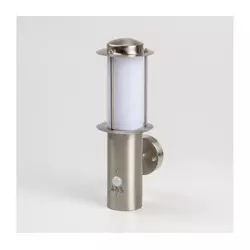 LED spoljašnje zidno svetlo sa senzorom pokreta 1xE27/4,9W/230V IP44 mat hrom
