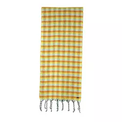 Karirani ručno tkani unikatni šal-ogrtač od mohera