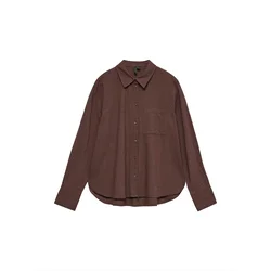 VERO MODA Bluza VMCAIA čokolada