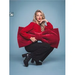 Sinsay - Bluza sa dekorativnim vezanjem - crvena