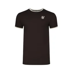 SikSilk Majica svetlo bež/čokolada