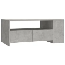 Stolić za kavu boja betona 102x55x42 cm konstruirano drvo