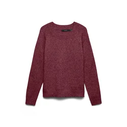 VERO MODA Pulover VMDoffy vinsko rdeča