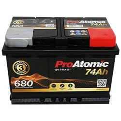 PROATOMIC akumulator 12V 74Ah 680A +D