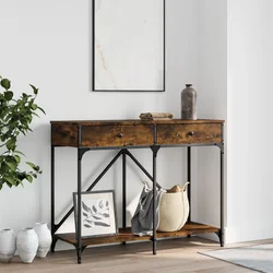 Konzolni stol boja hrasta 100x39x78,5 cm od konstruiranog drva