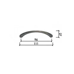 DABEL C40 ručica za nameštaj 96/111/27mm M4x22mm 0205026