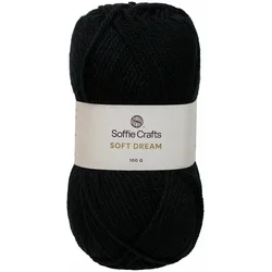 Soffie Crafts Soft Dream 00014 Black Pletilna preja