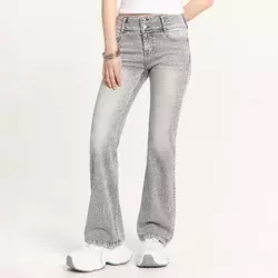 Cropp - Farmerke bootcut - light grey