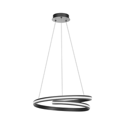 Redo 01-4362 - LED prigušiva luster na sajli TORSION LED/40W/230V crna