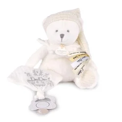 Doudou Meda mazilica sa kopčom za dudu 20cm - bež ( DC4340 )