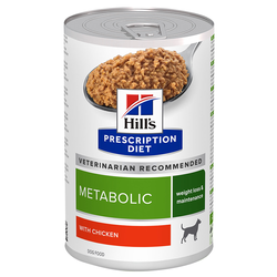 Hills Prescription Diet Metabolic Medicinska konzerva za pse za regulaciju telesne težine sa piletinom 370 g