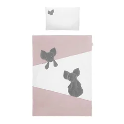 6delna posteljnina Belisima Mouse 100/135 roza