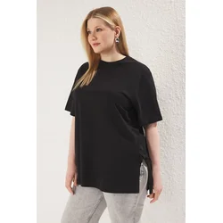 Trendyol Curve Ženska majica Tbbss25Bf00025, Crna